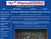 Tablet Screenshot of leesburgsign.com